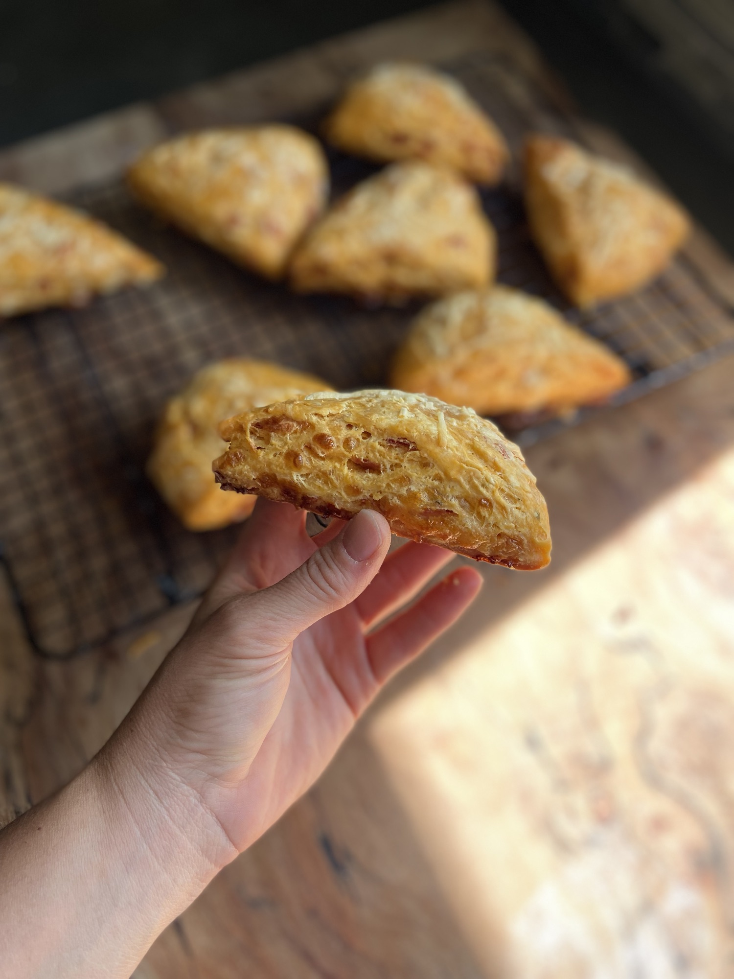 Sourdough Discard Pizza Scones