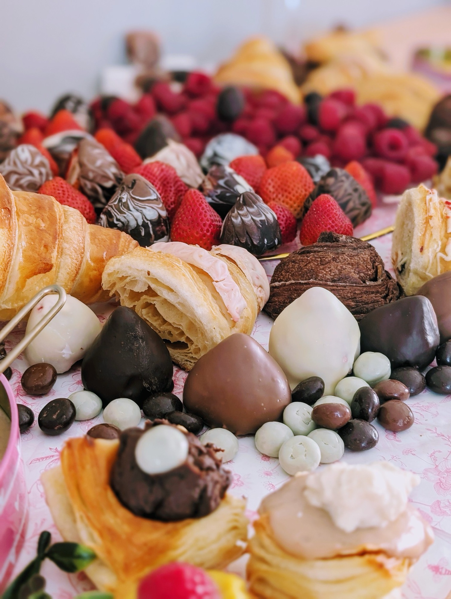 Galentines Day Croissant Board