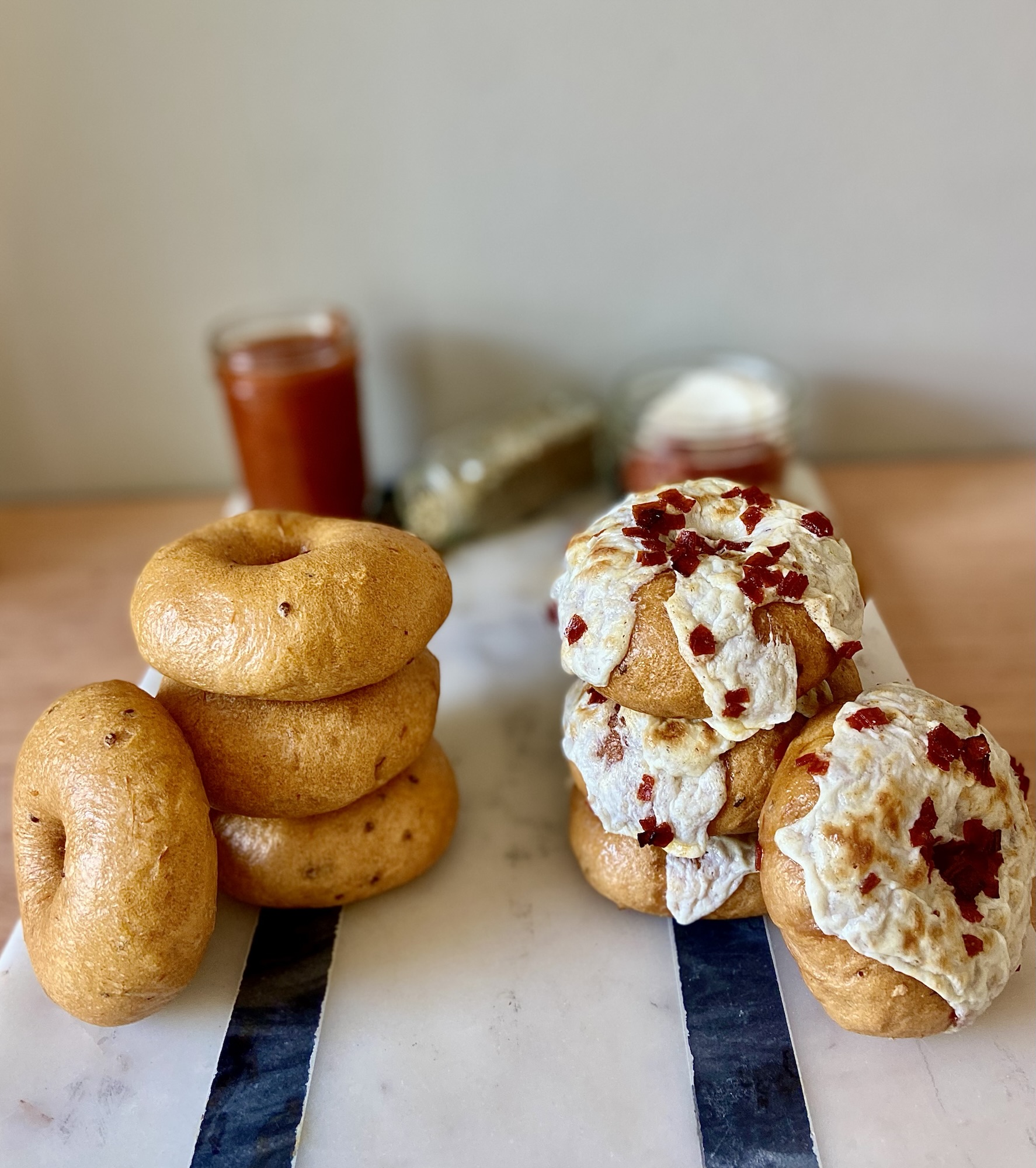 Sourdough Pizza Bagels Recipe