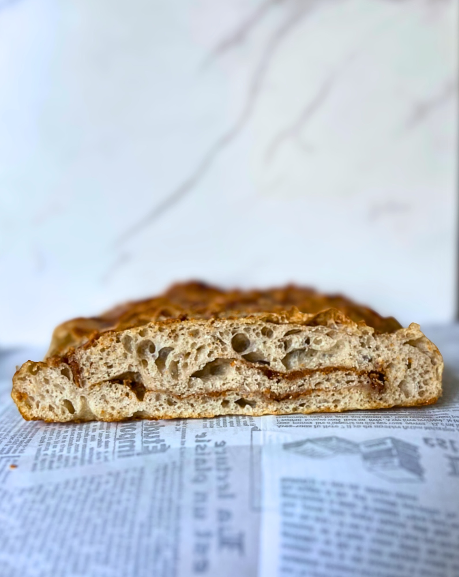 Peanut Butter & Jelly Sourdough Focaccia