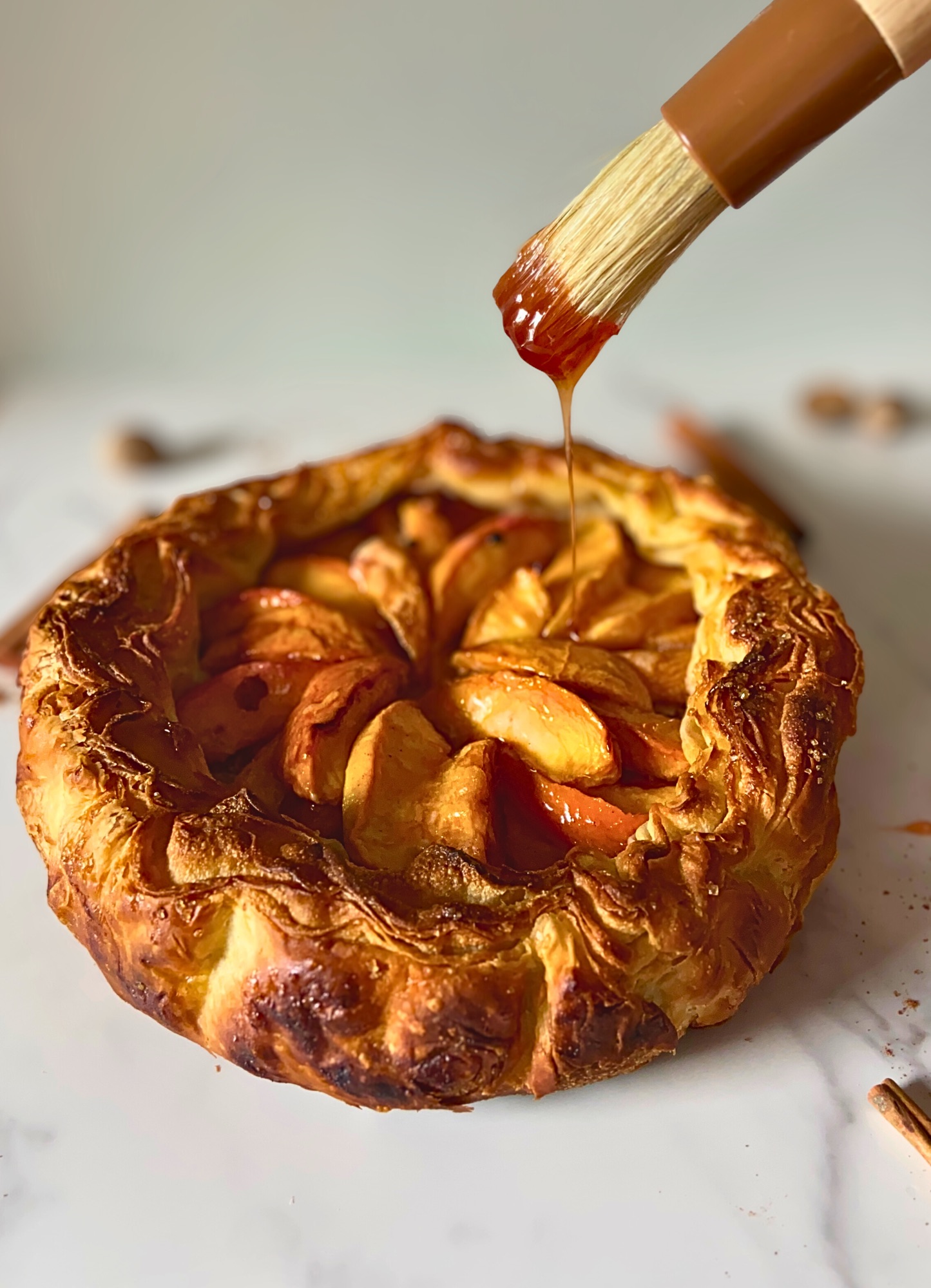 Peach Croissant Galette