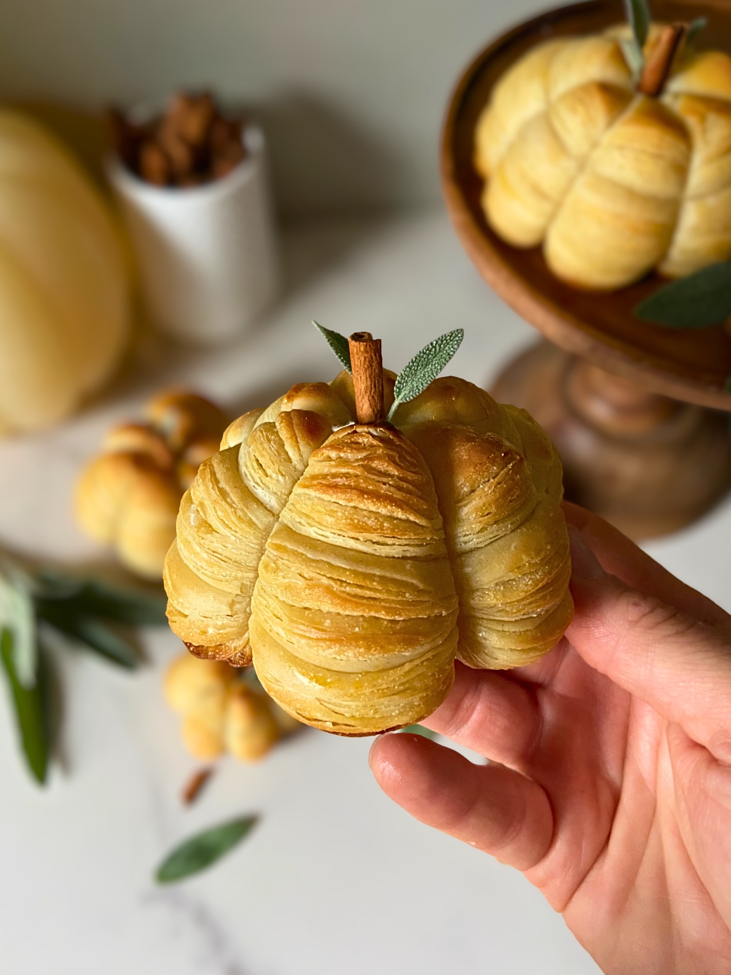 Sourdough Croissant Pumpkins