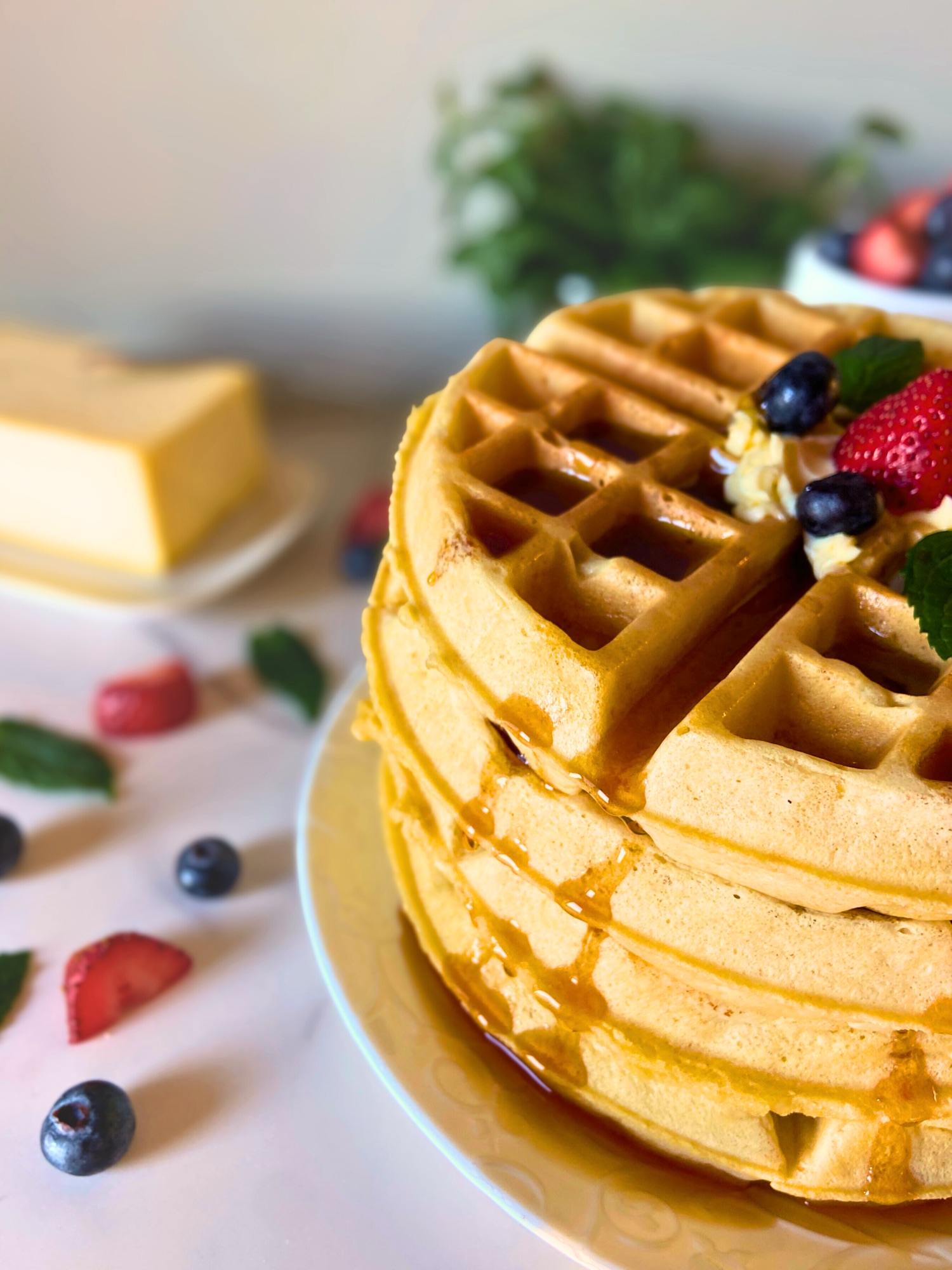 The Ultimate Overnight Sourdough Waffles: Long fermented and ready when you are.