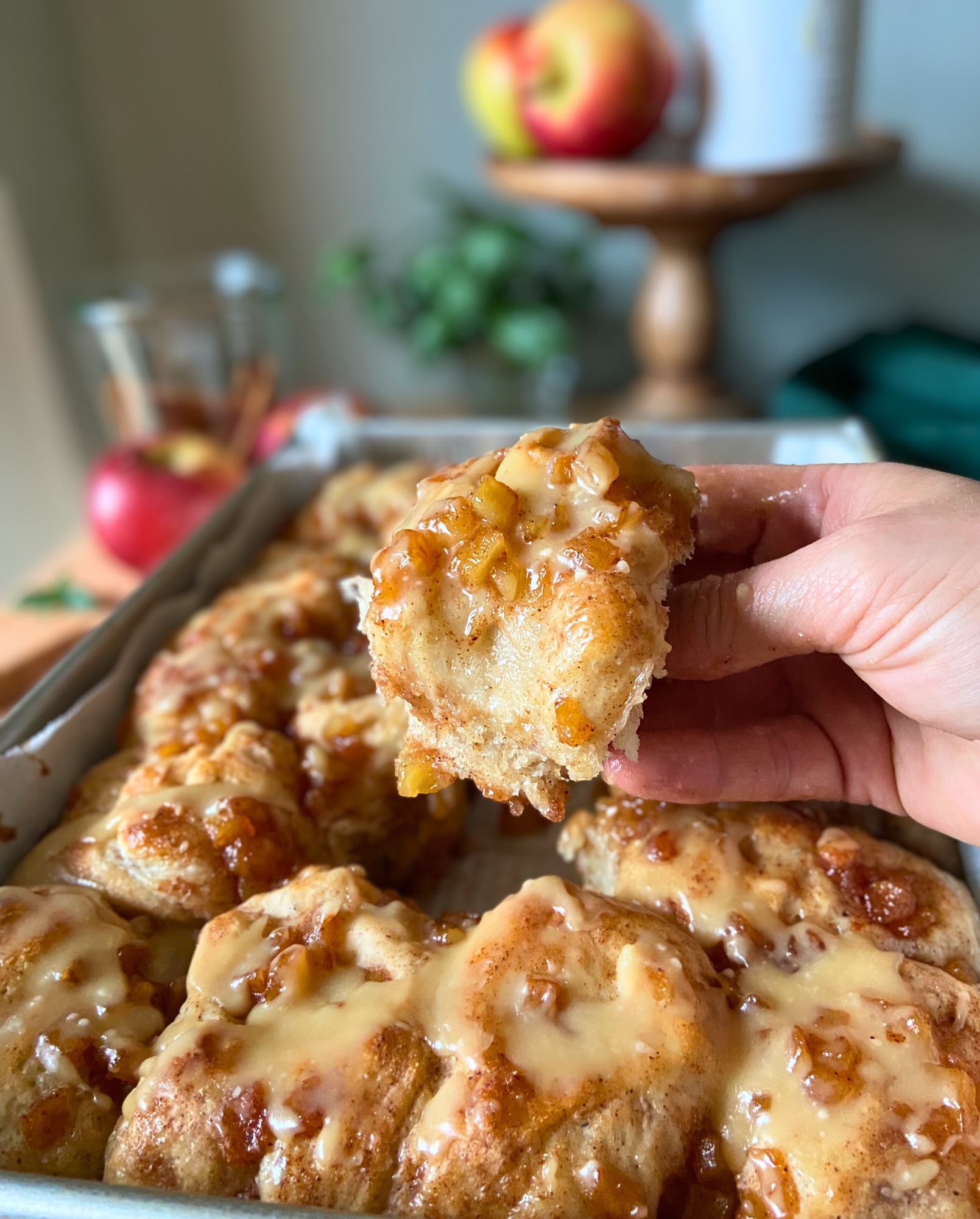 Caramel Apple Pie Pull-Apart Focaccia | Sourdough Recipe
