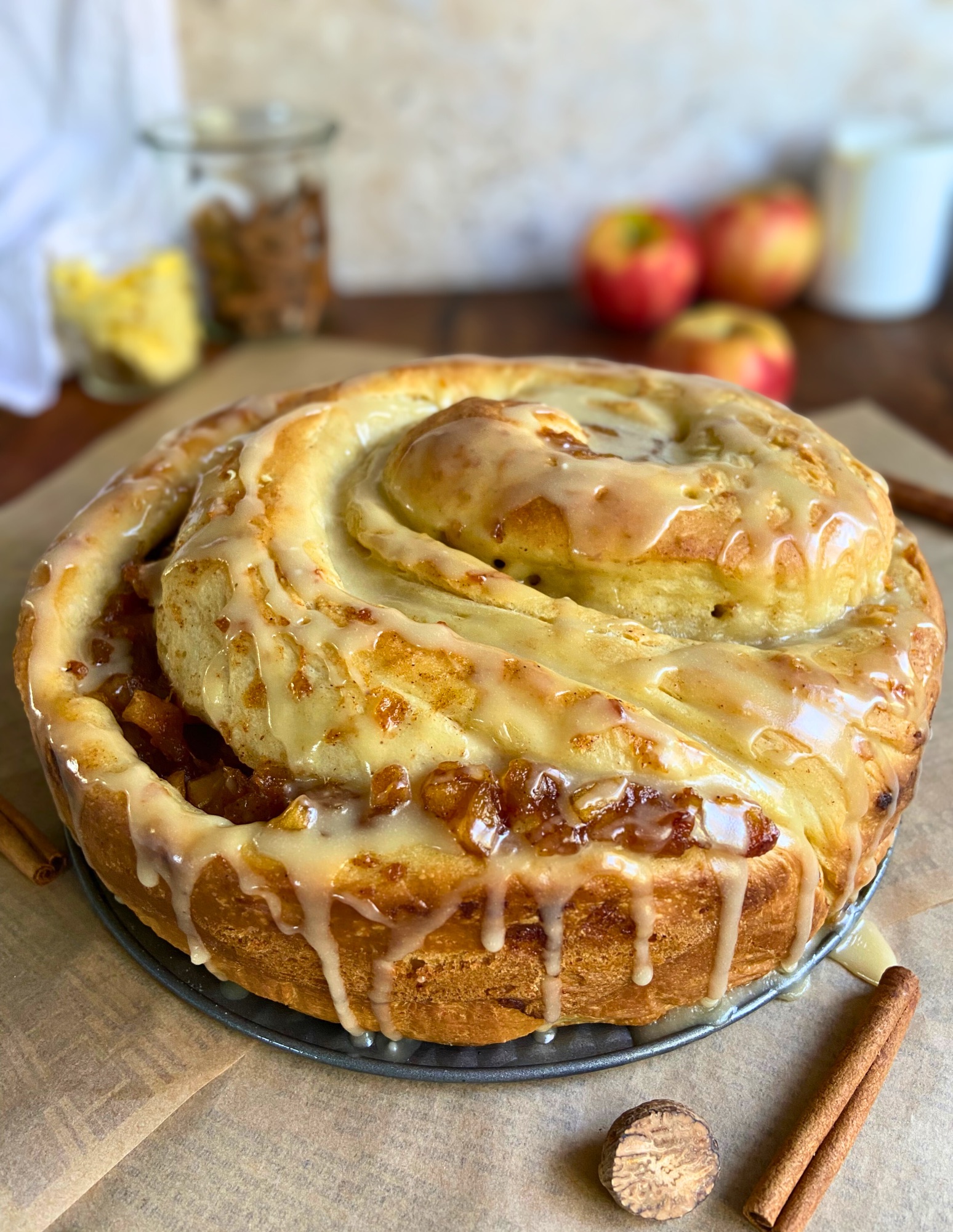 Sourdough Apple Pie Brioche Swirl