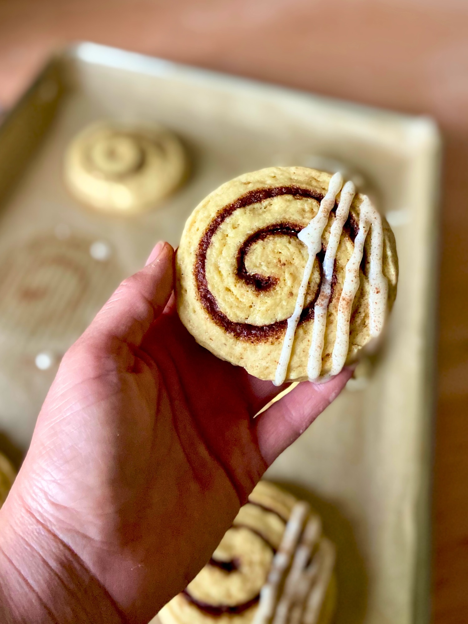 Cinnamon Roll Sourdough Sugar Cookies