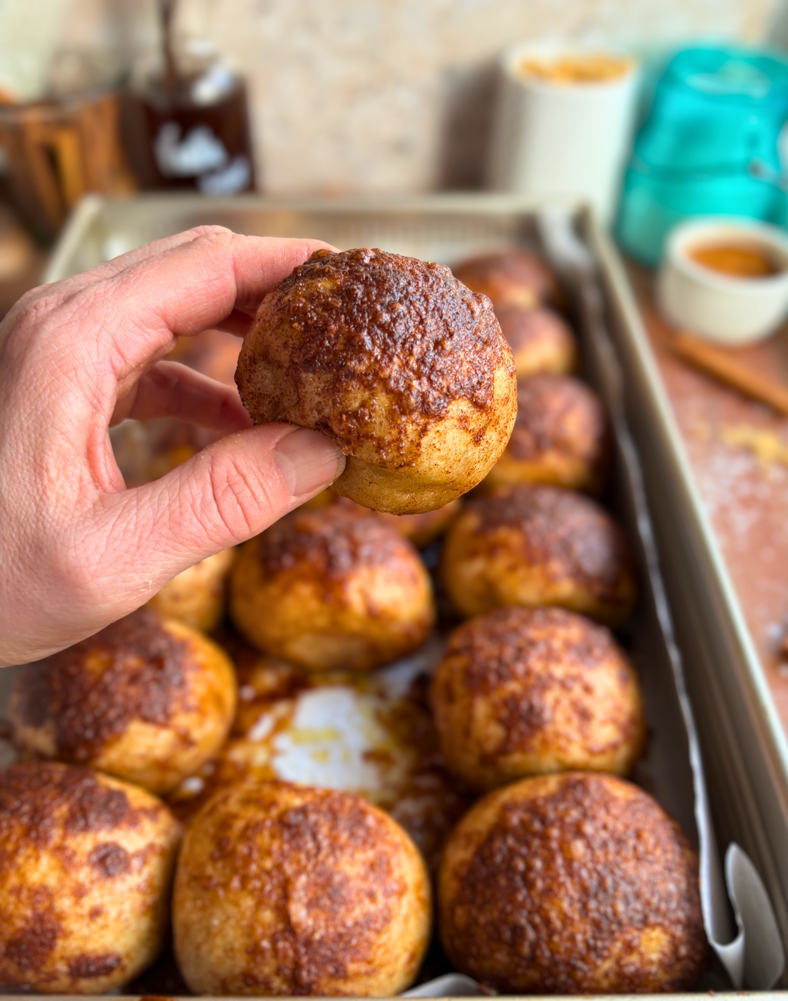 Cinnamon Sugar Bagel Pull-Apart | Sourdough or Yeast