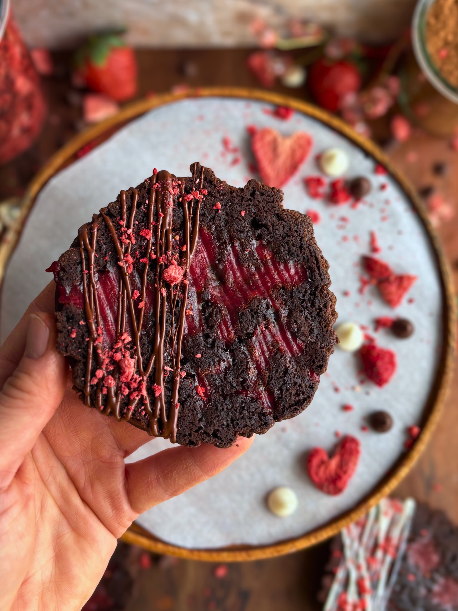 Chocolate Covered Strawberry Cookies