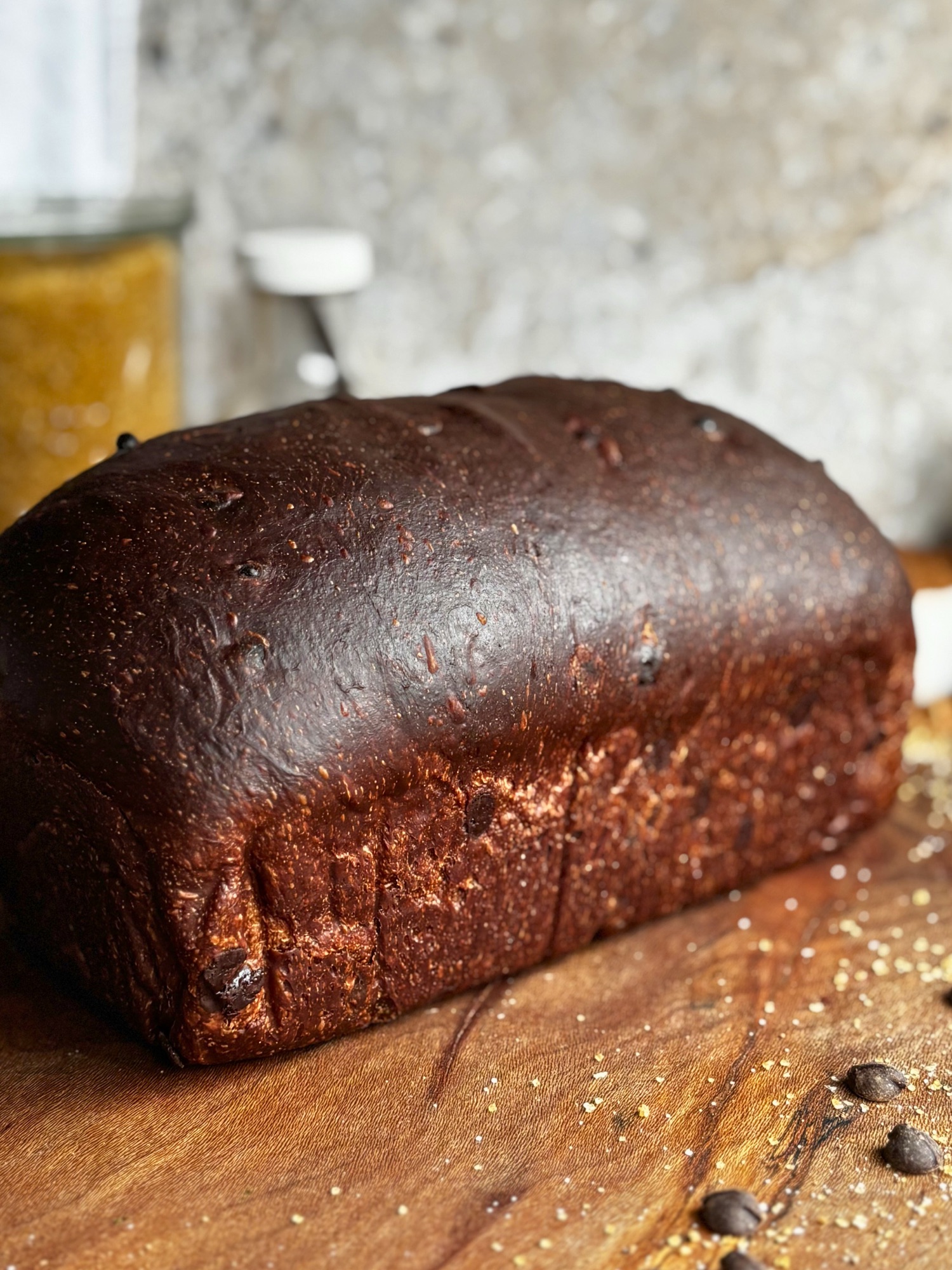 High-Protein Chocolate Sourdough Sandwich Bread
