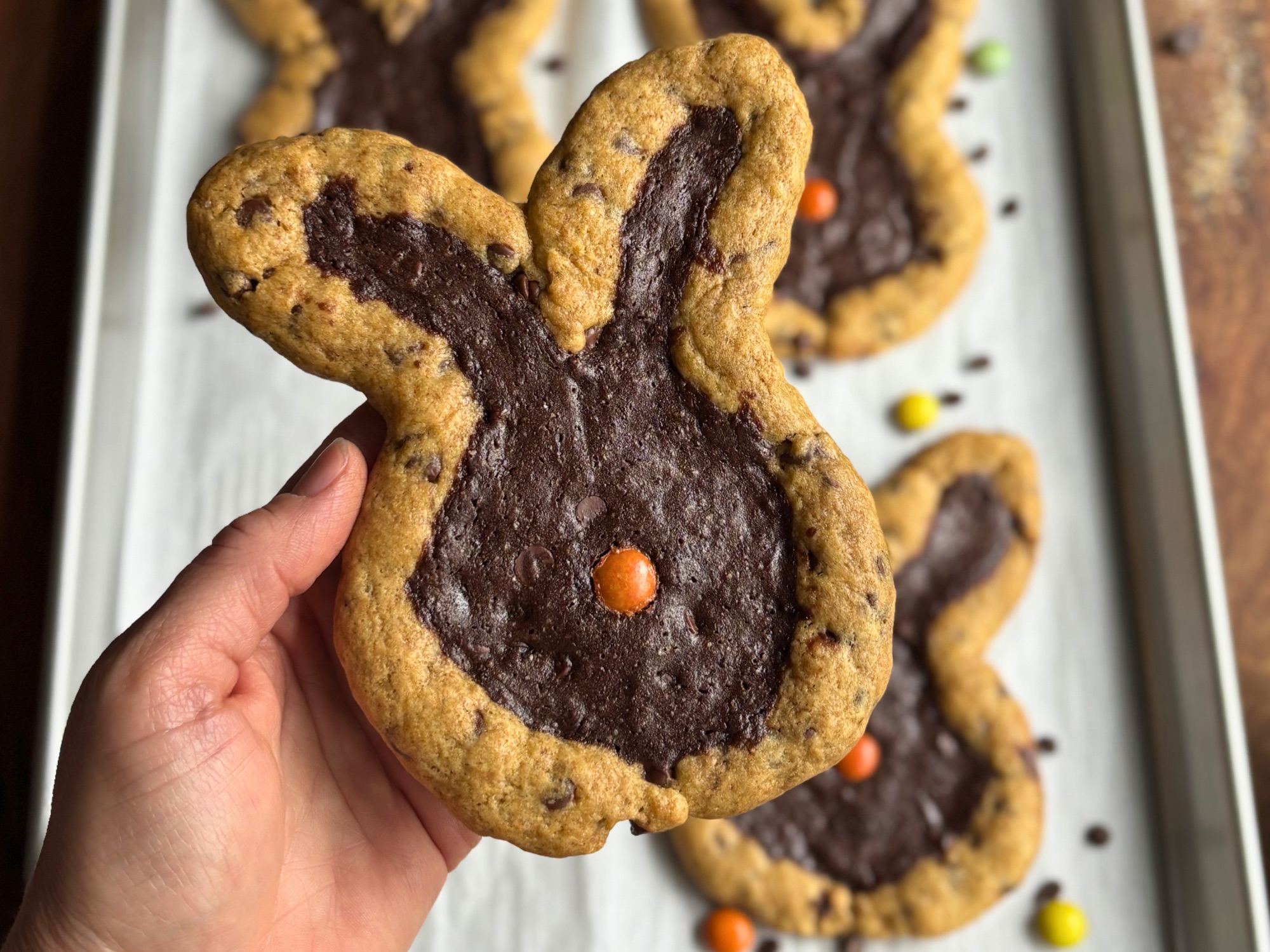 Easter Bunny Brookies | Sourdough Cookie Brownie