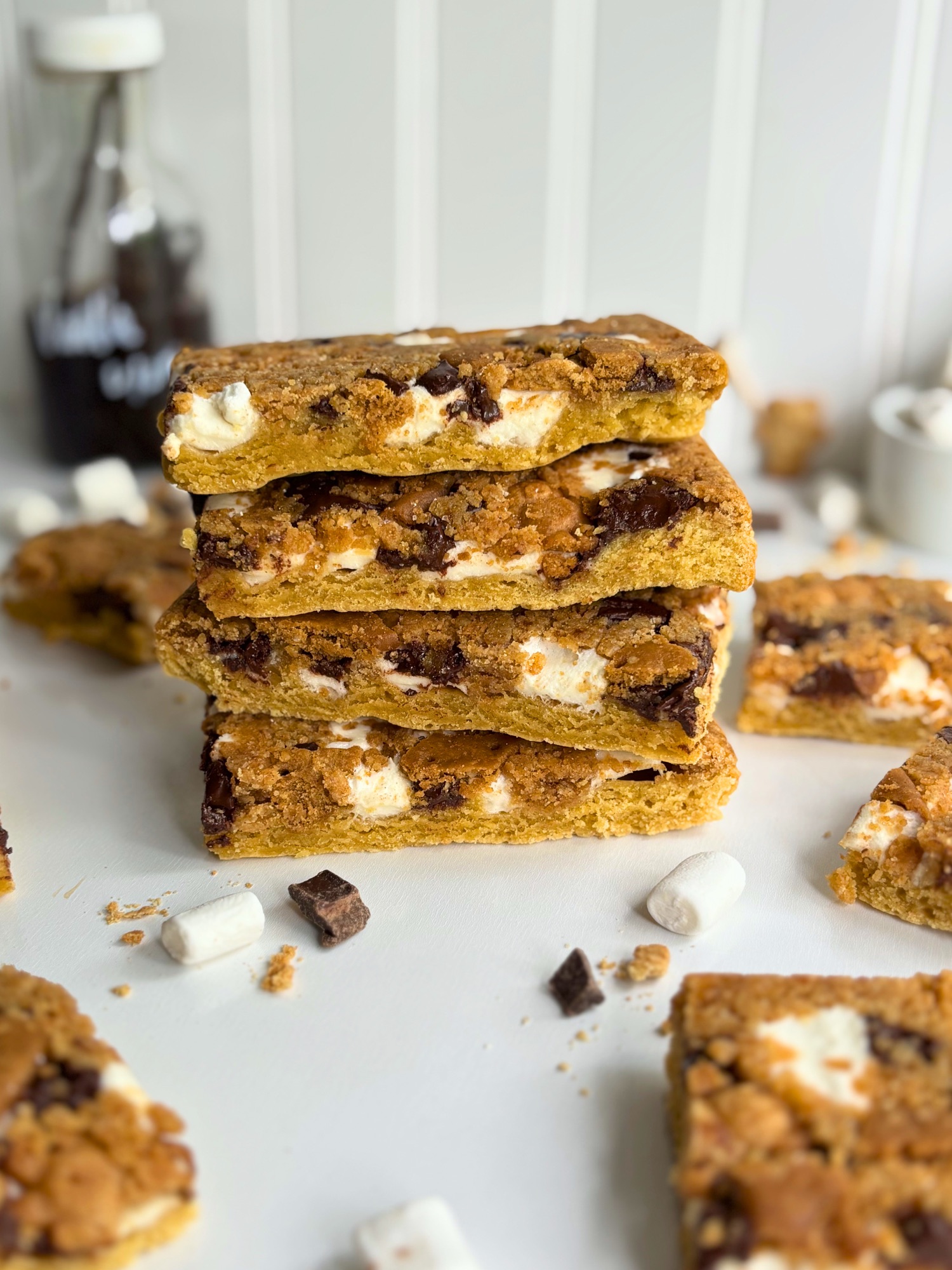 S’mores Cookie Bars (With or Without Sourdough)