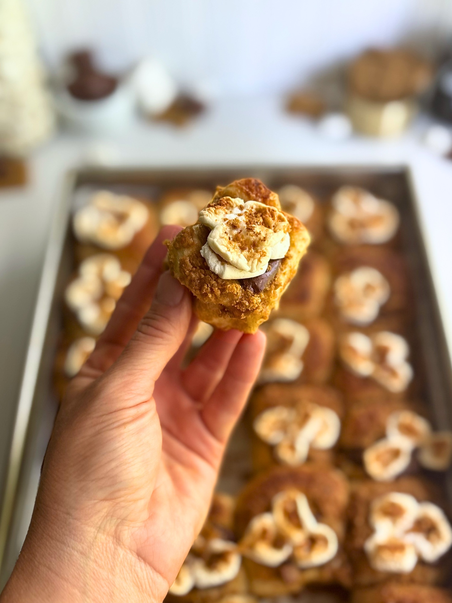 S’mores Pull-Apart Focaccia (Sourdough or Yeast)