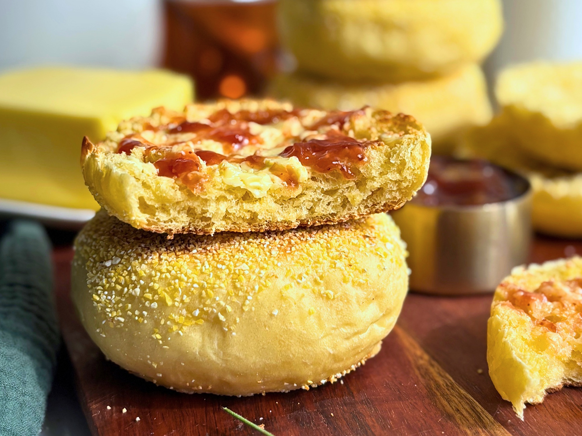 High Protein English Muffins (Yeast)