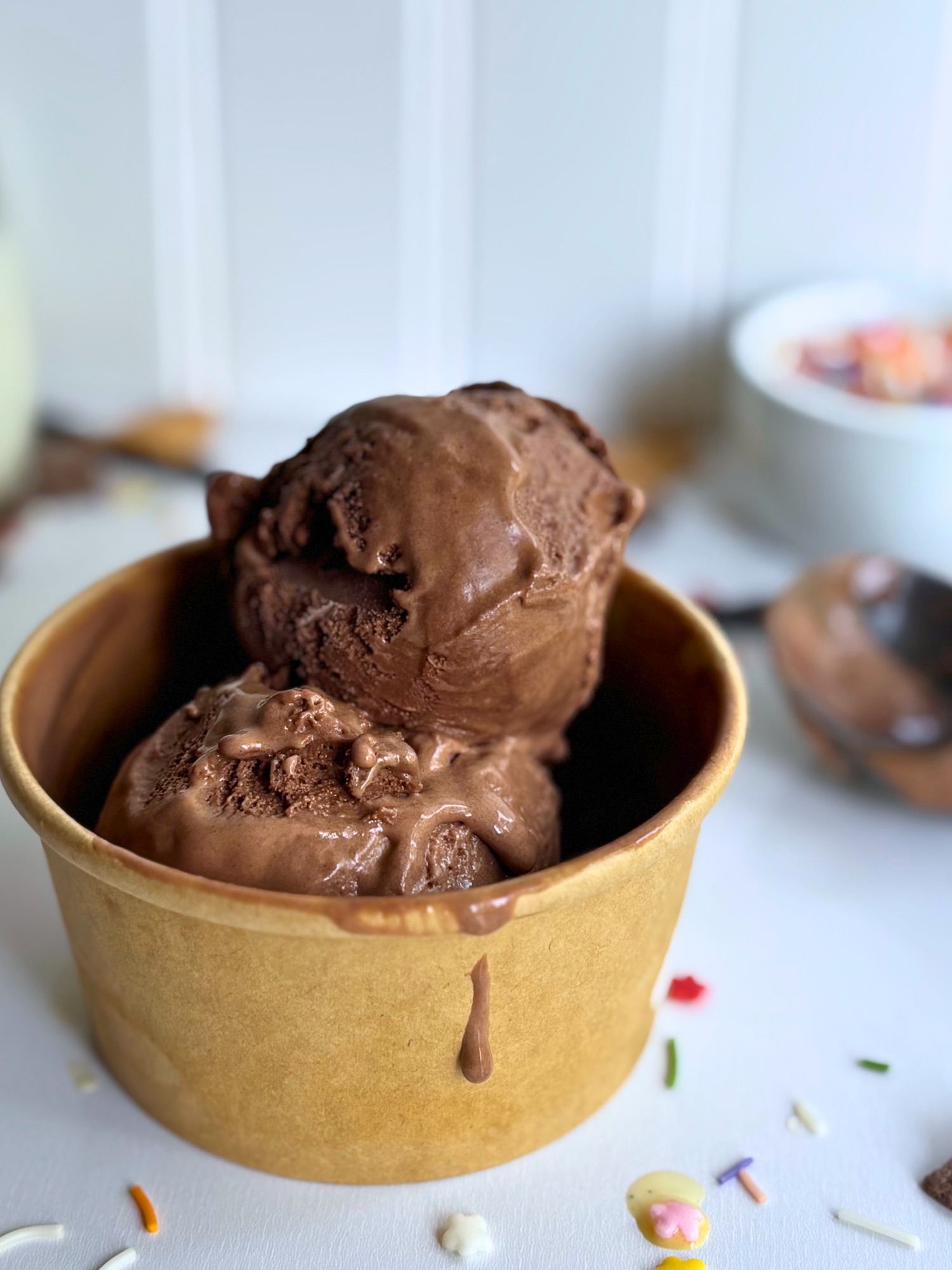 Homemade Chocolate Ice Cream (Rich Custard Base, No Junk Ingredients)