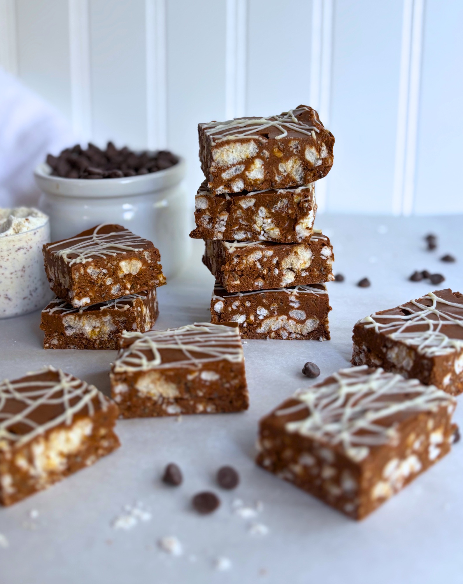 No Bake High Protein Rice Cake Bars