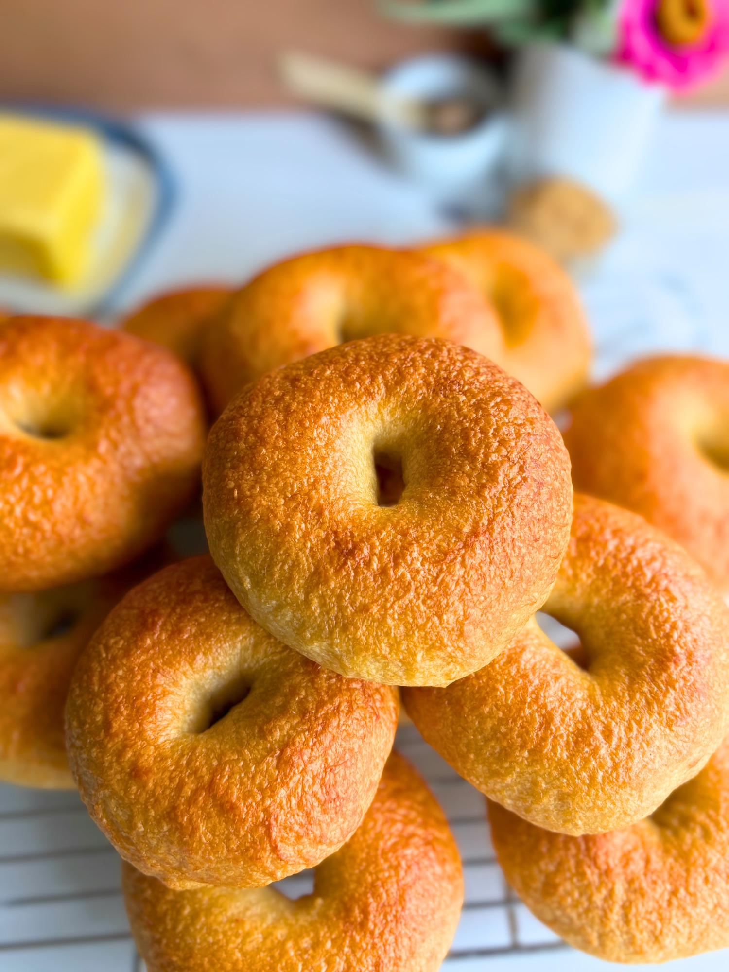 High Protein Sourdough Bagels (19.5 Grams of Protein)