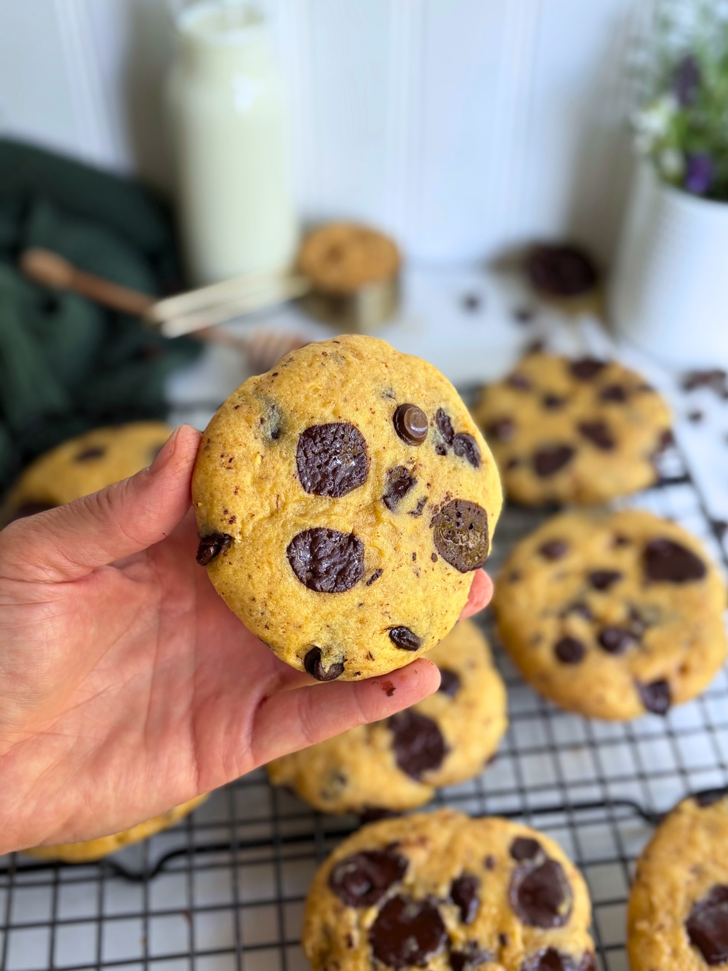 Brown Butter Cottage Cheese Chocolate Chip Cookies (Sourdough or Classic)