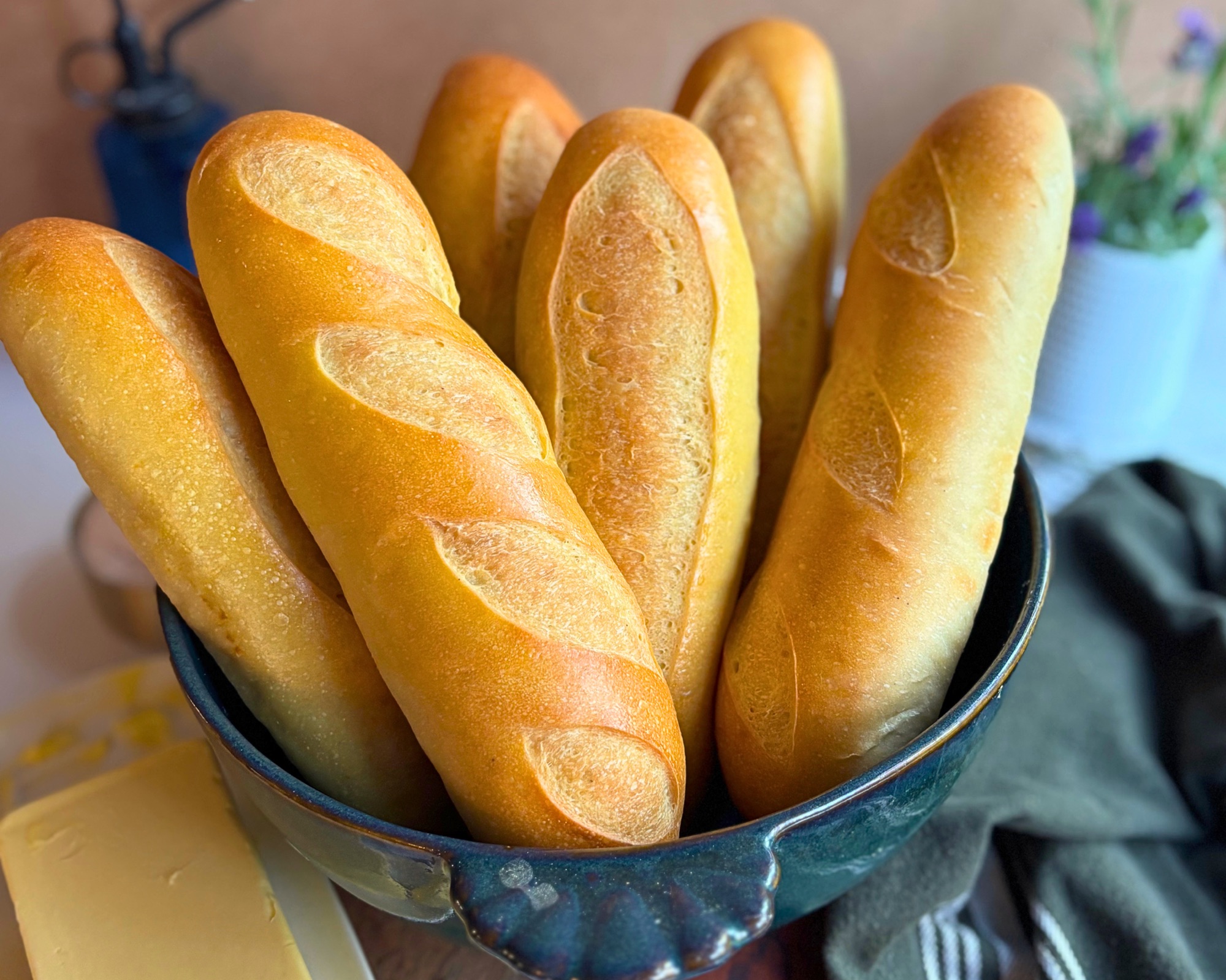 High Protein Sourdough Hoagie Rolls (Sub Rolls, 20g of Protein)