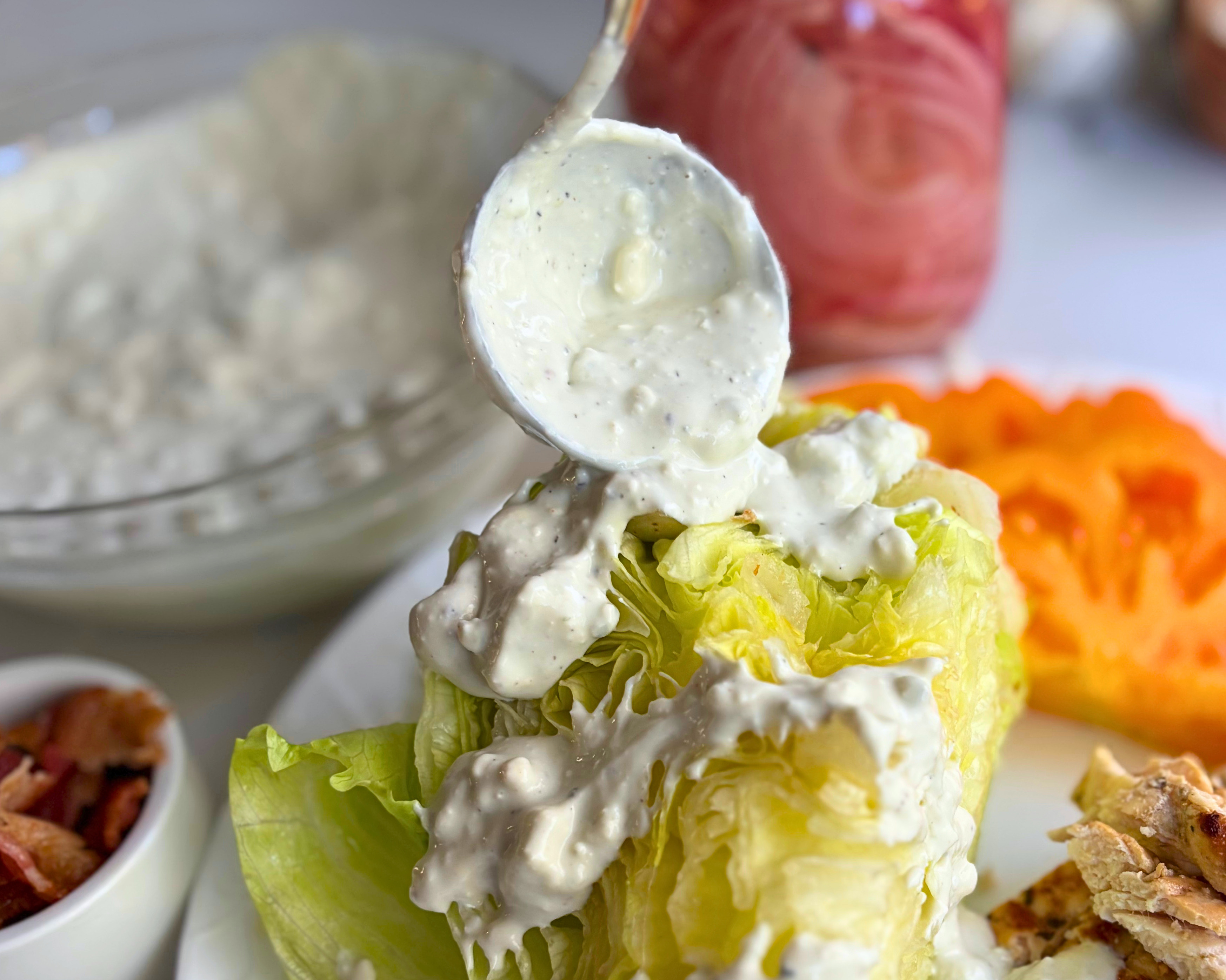 High Protein Blue Cheese Dressing (Greek Yogurt, Steakhouse Style)